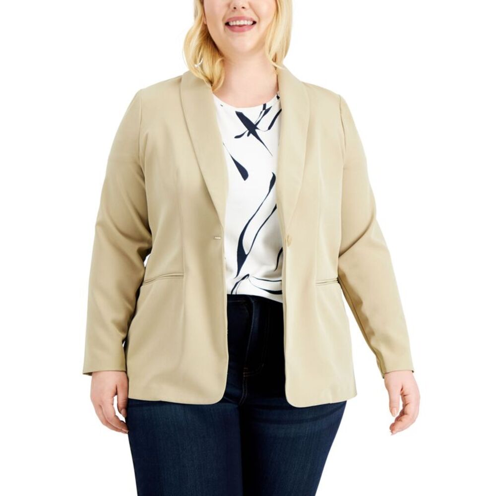 Alfani Plus Size Shawl Collar Blazer